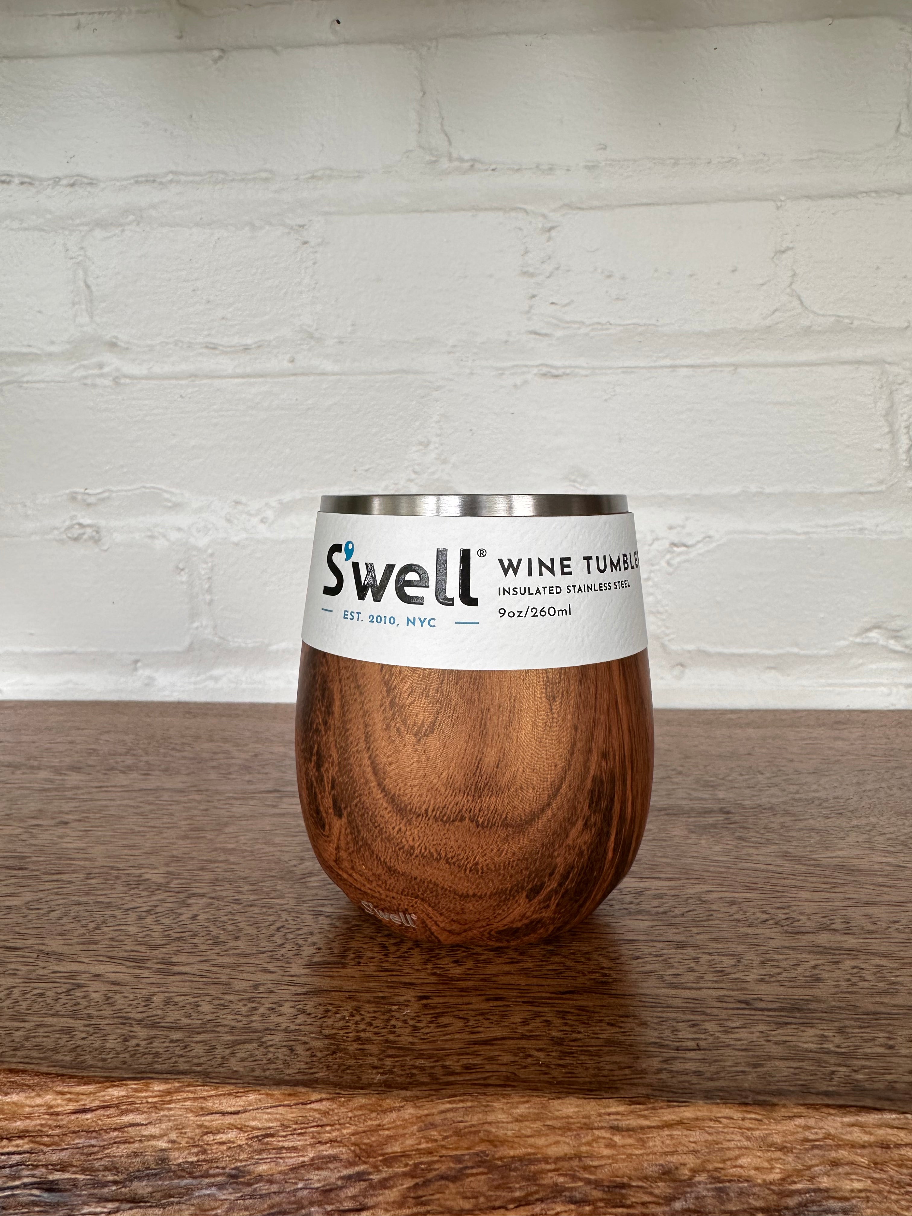 Swell Teakwood Wine Tumbler