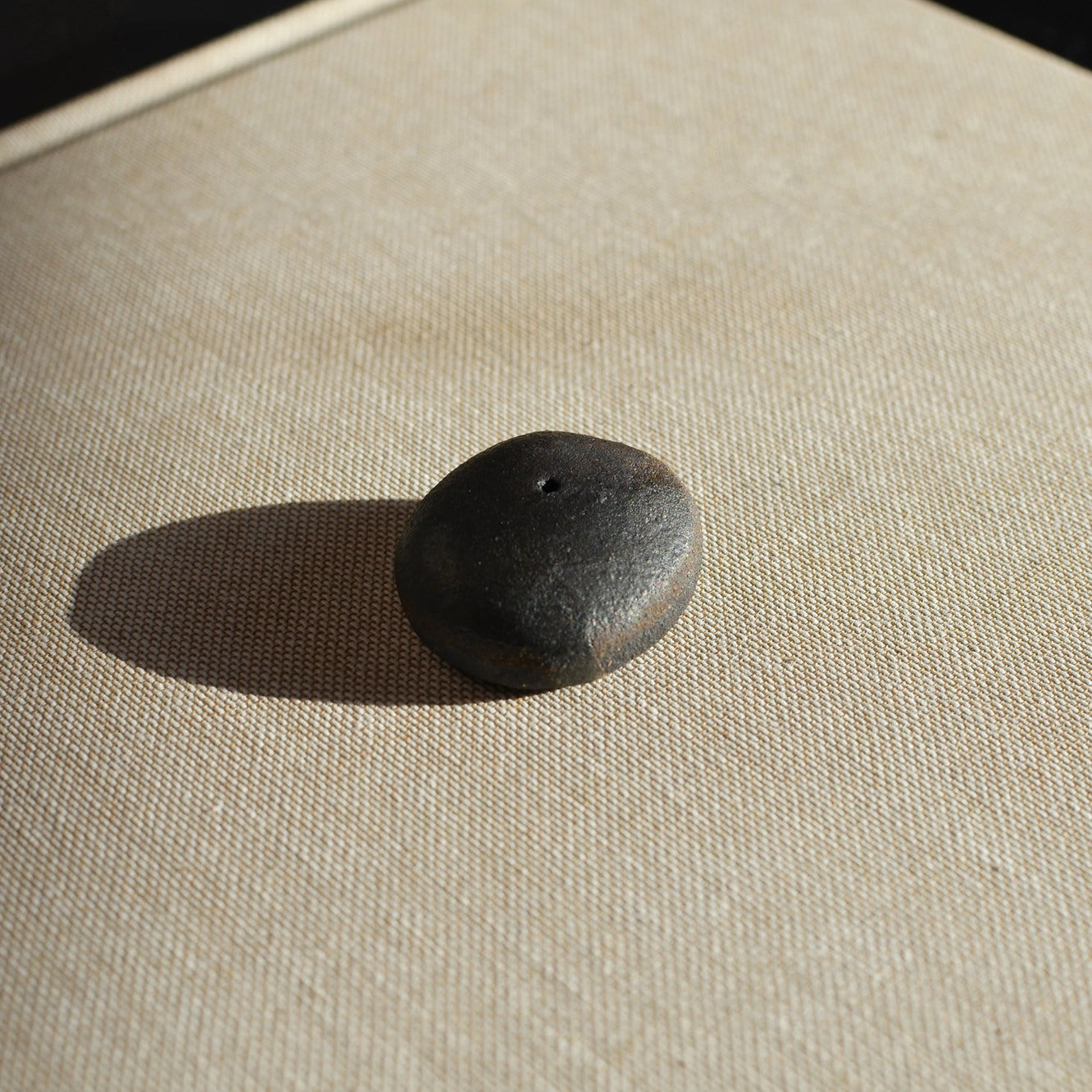 Black Pebble Incense Holder