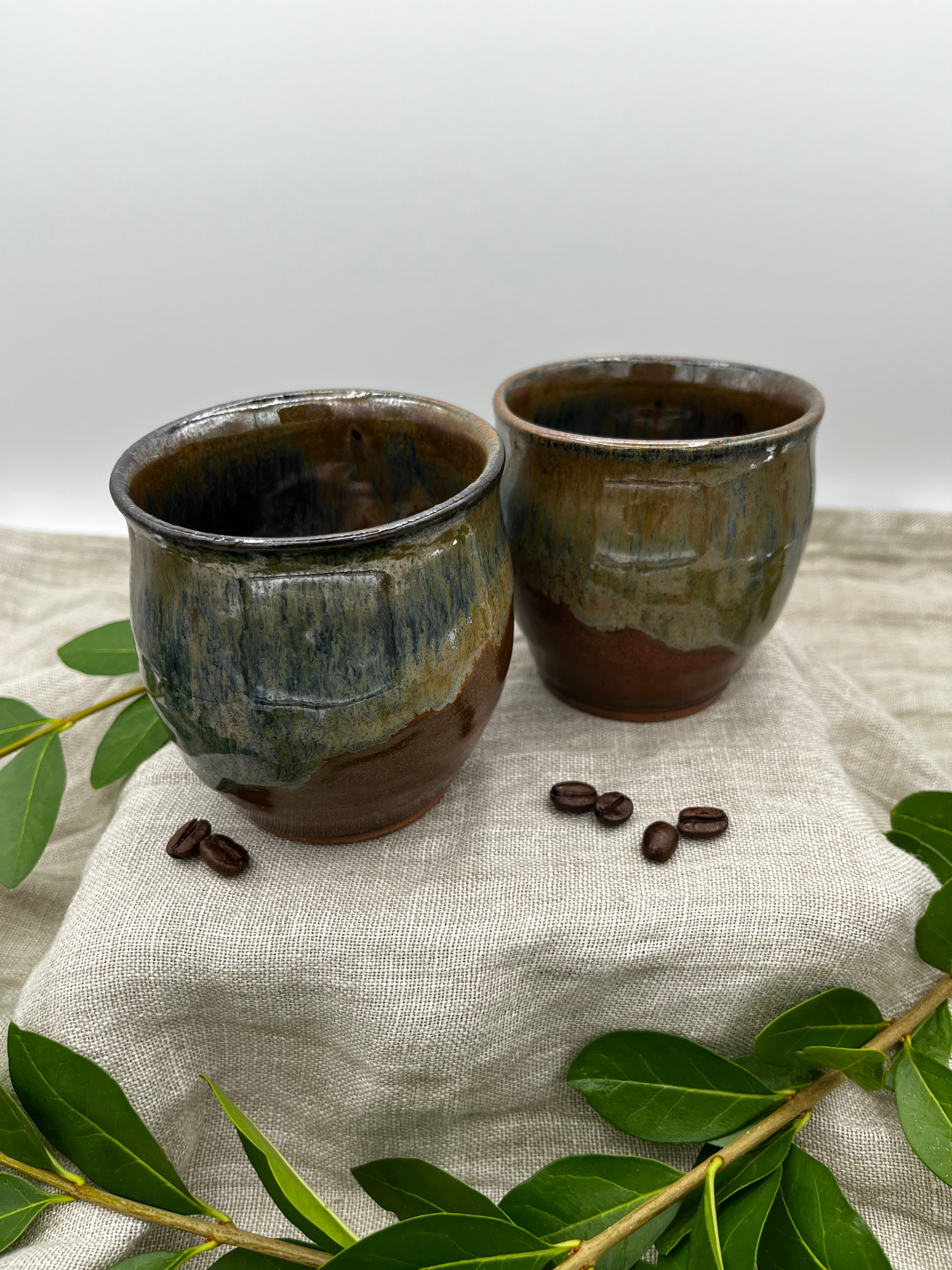 Handmade Ceramic Cups, set of 2