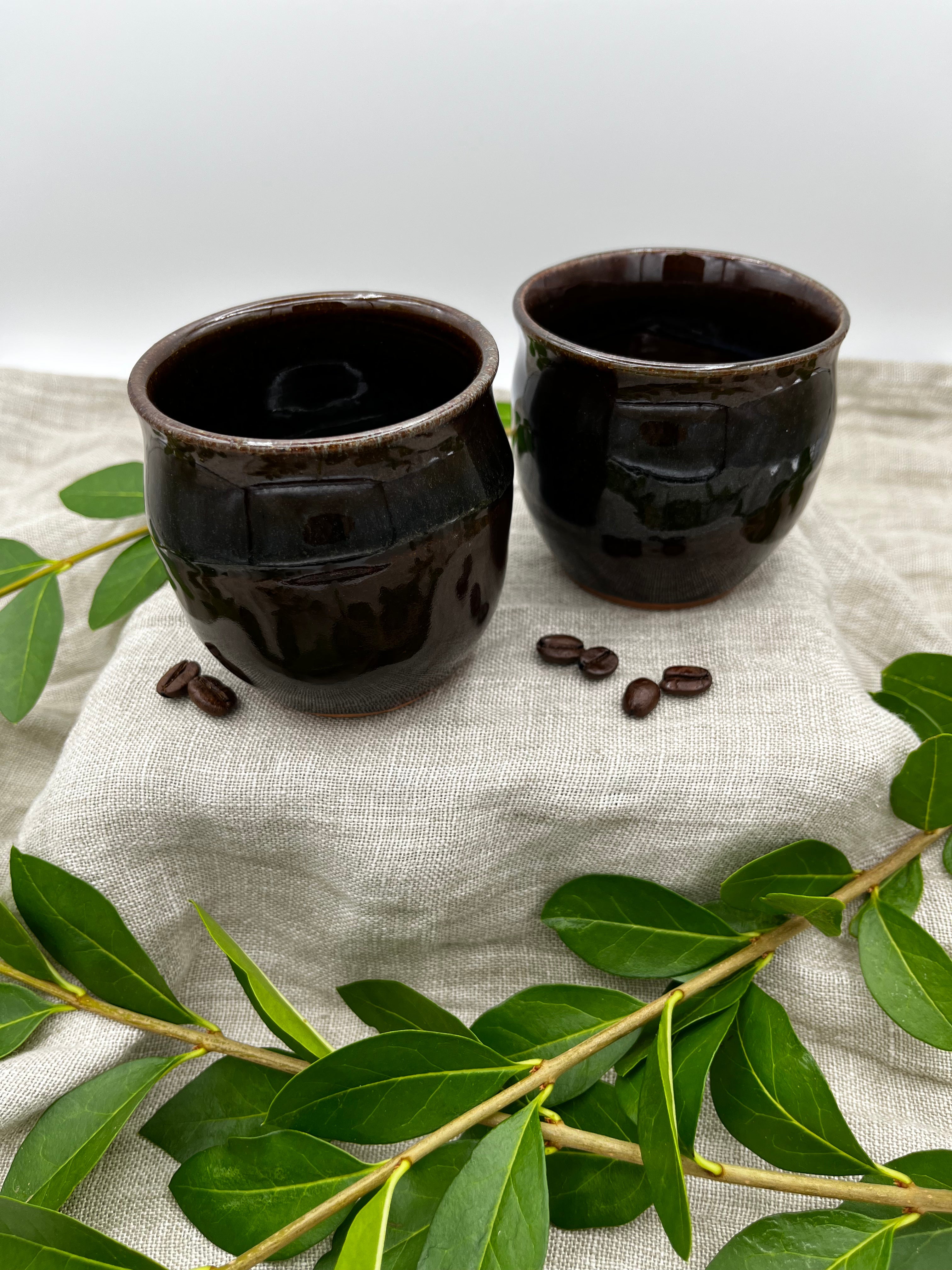 Handmade Ceramic Cups, set of 2