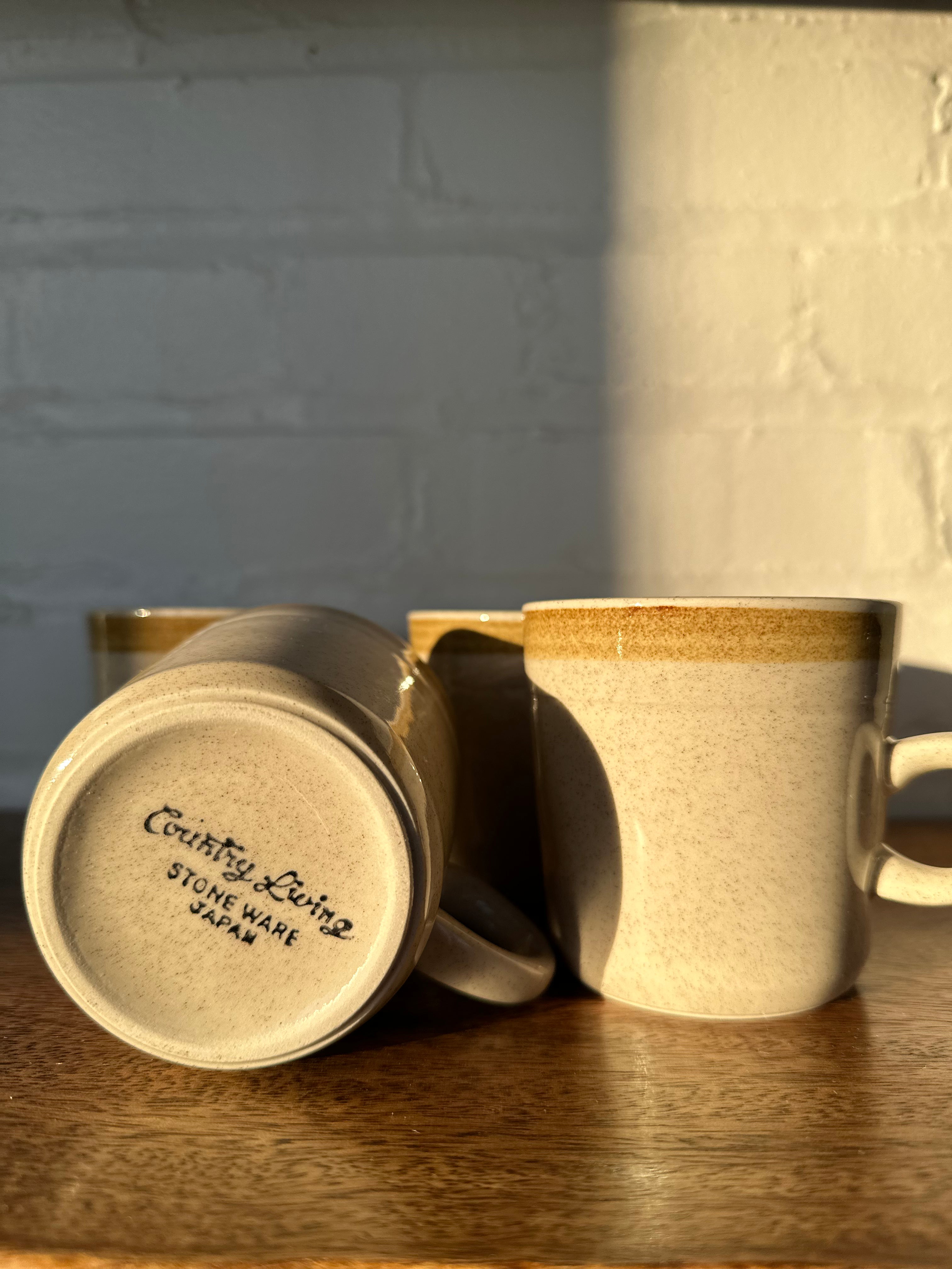 1970s Vintage Stoneware Mugs