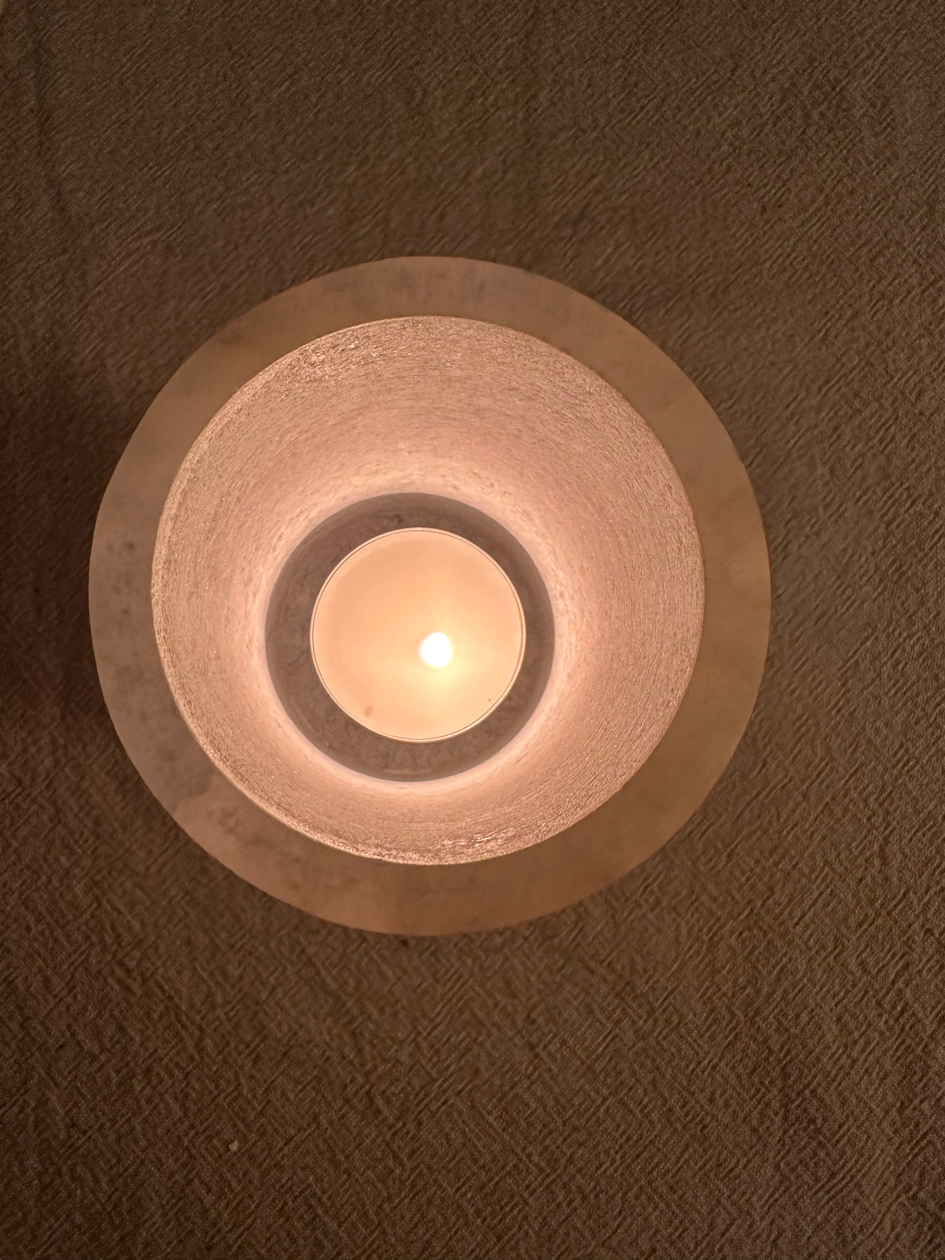 Alabaster Tea Light Holder