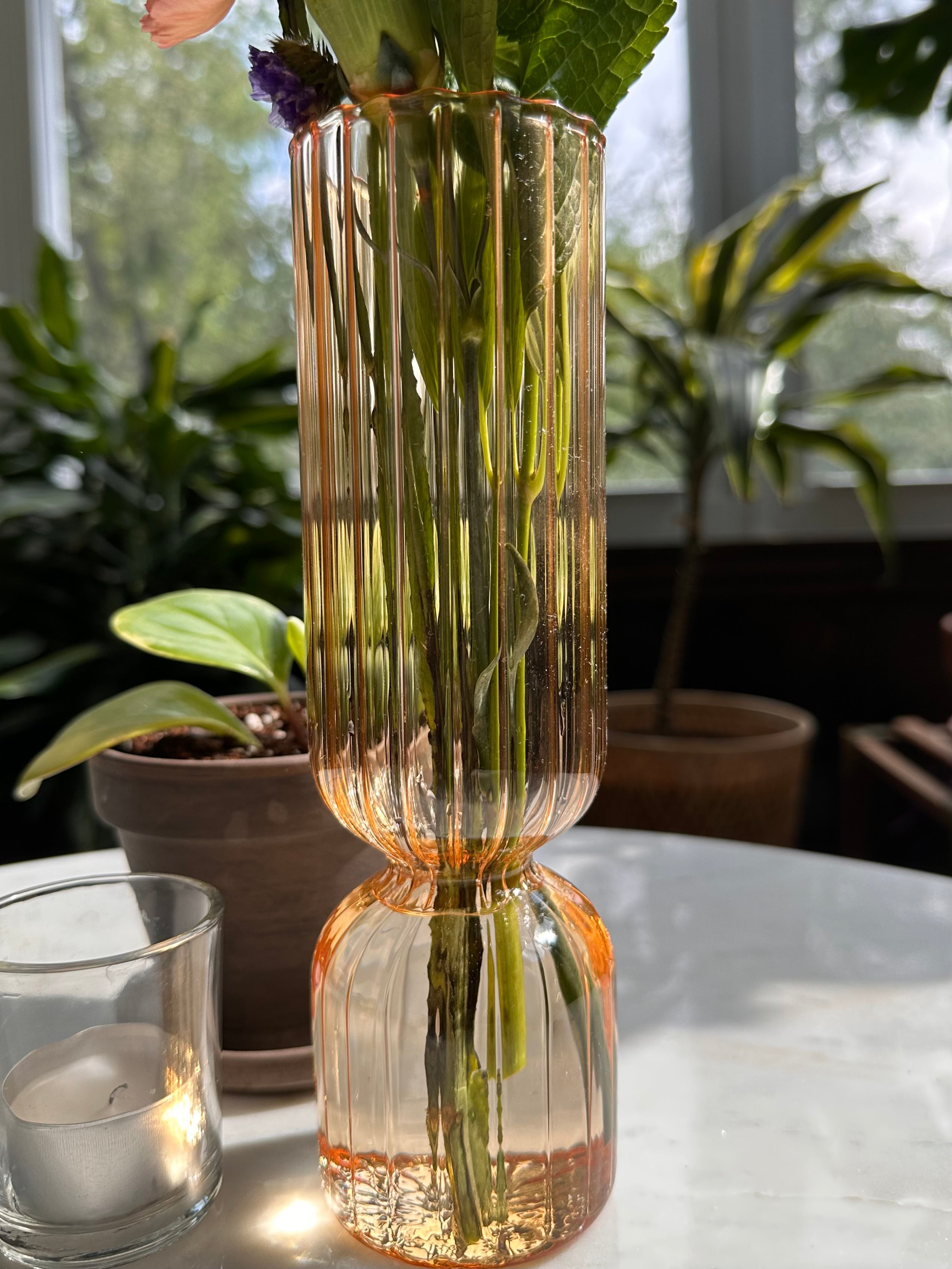 Colored Glass Vase